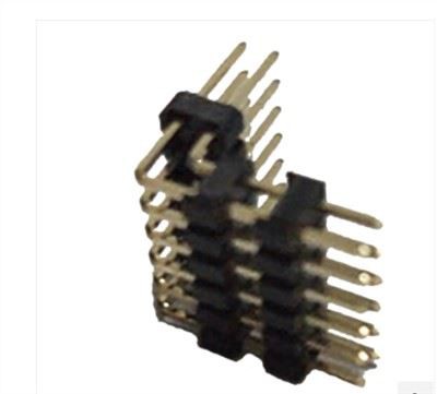 2,54 мм контактный разъем тройной пластиковый изогнутый под углом 90 градусов