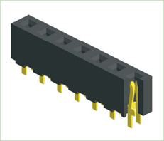 3,96 мм женский заголовок, однорядный, прямой, тип H8.9